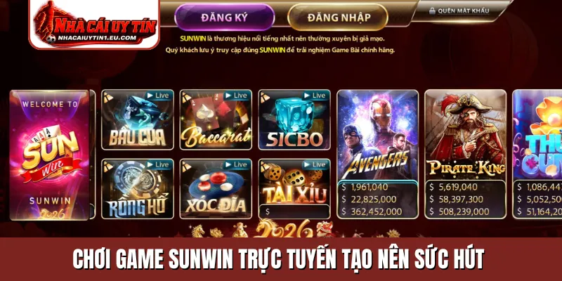 Chơi game Sunwin trực tuyến